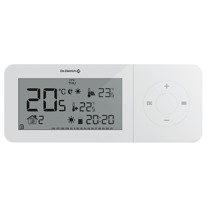 De Dietrich INIDENS 20/24 MI + termostat pokojowy przewodowy AD247P | 7797983AD7 - obrazek 2